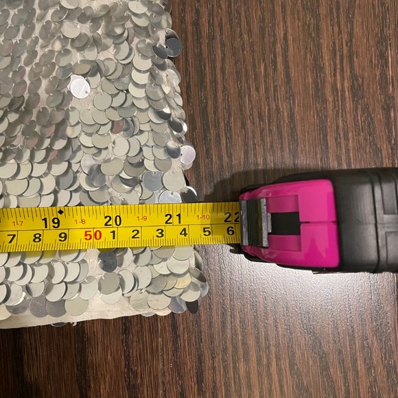 Club Monaco Silver Sequin Mini Sheath Dress - Picture 10 of 15